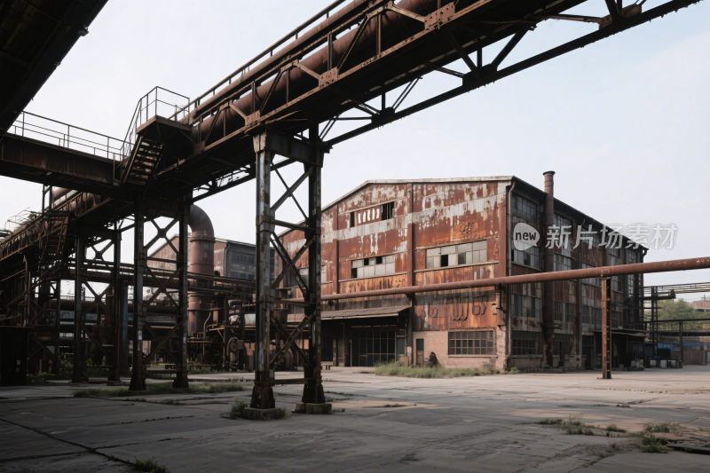 复古工业遗迹场景