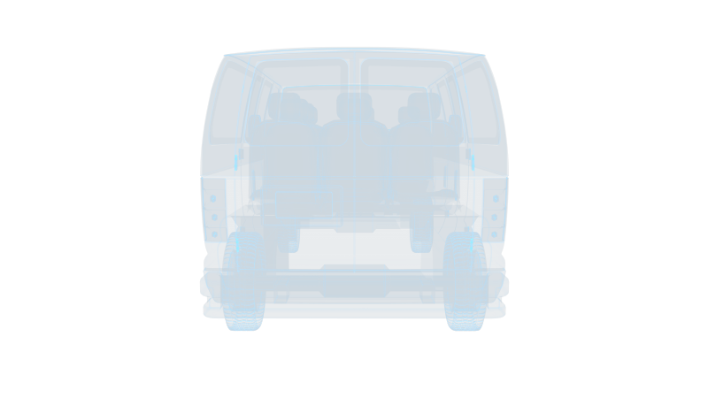 六座轿车汽车 科幻透明 交通工具面包车