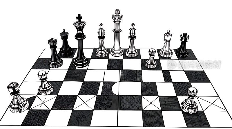 黑白棋局对弈策略与智慧的对决