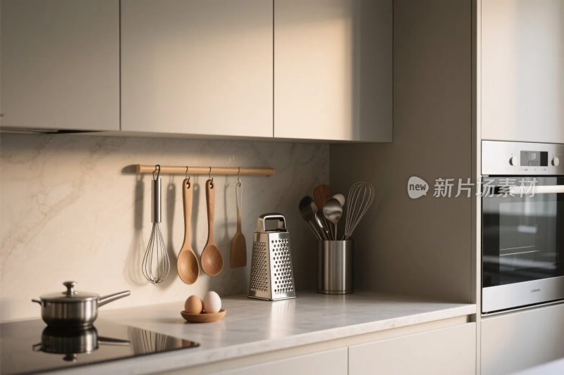 现代厨房厨具布置图