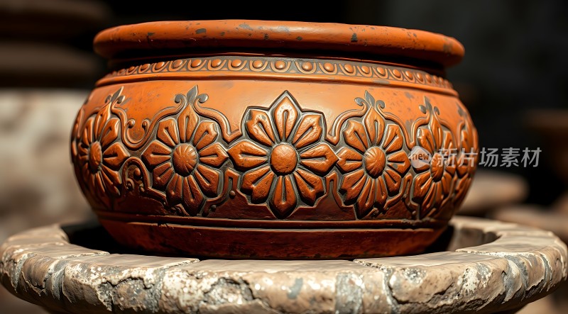 精美陶艺花盆展示