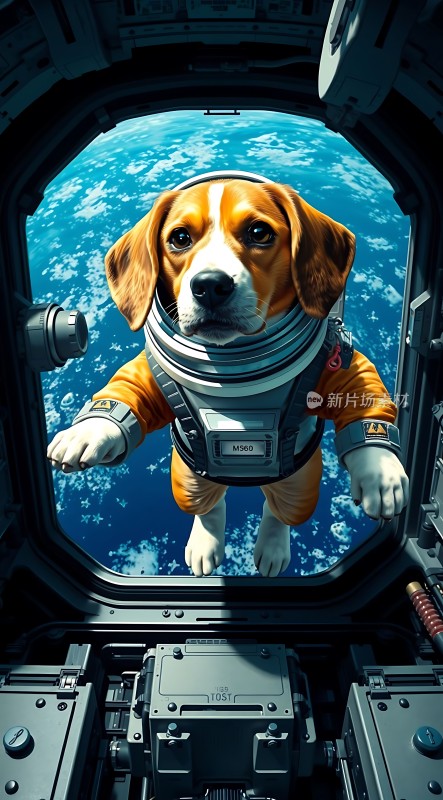 太空遨游的小猎犬犬