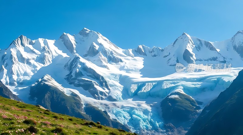 雪峰冰川