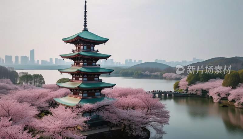 东湖樱园五重塔