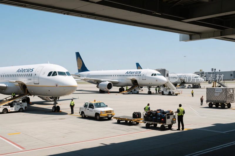 机场停机坪场景