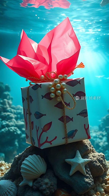水下礼物盒
