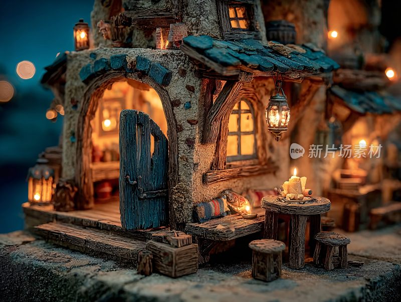 精致梦幻的童话风小屋场景