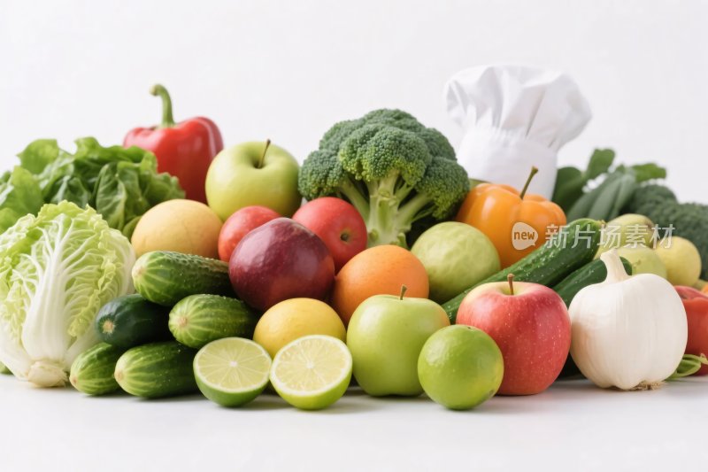 新鲜蔬果组合图