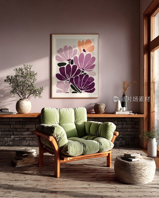 室内温馨绿植装饰角落