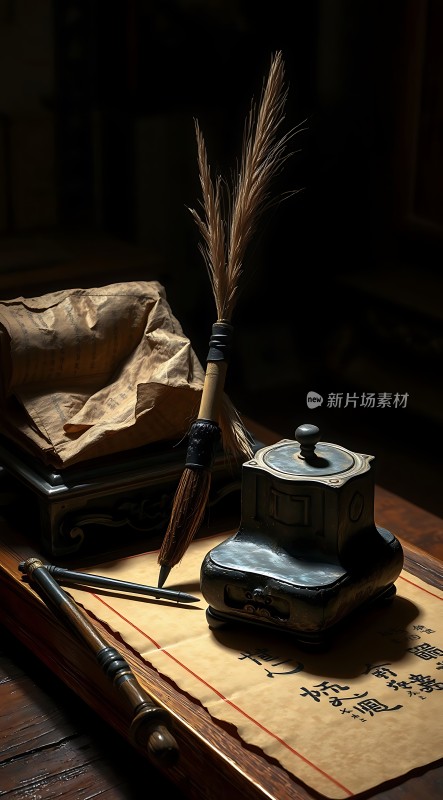 古风书法用品展示