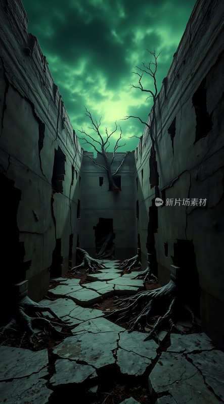 废弃建筑中的神秘通道