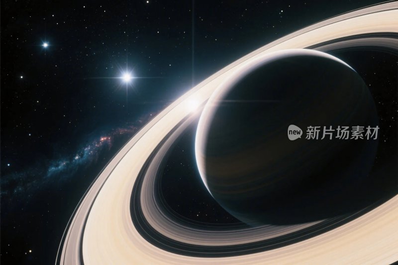 土星环与星空