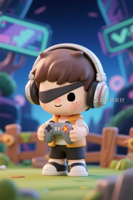 卡通游戏角色插画