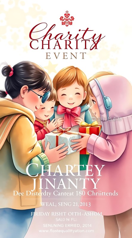 慈善义卖活动温馨礼物传递爱心