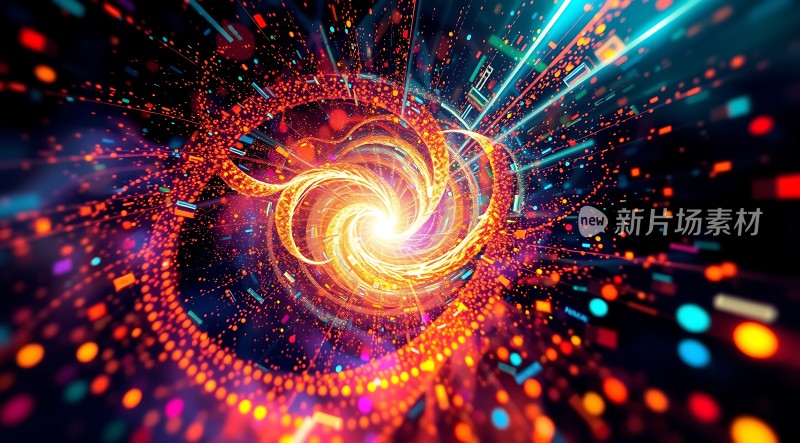 新片场素材炫彩漩涡