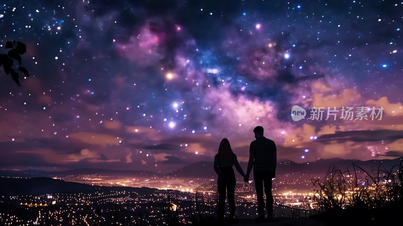 星空下的浪漫夜景