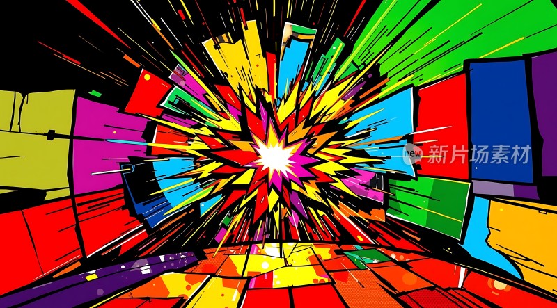 五彩斑斓的爆炸效果