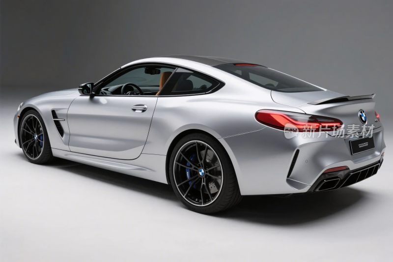 银色宝马跑车展示