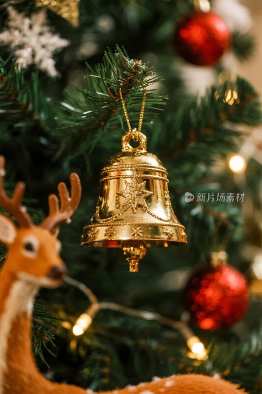 圣诞装饰场景插画