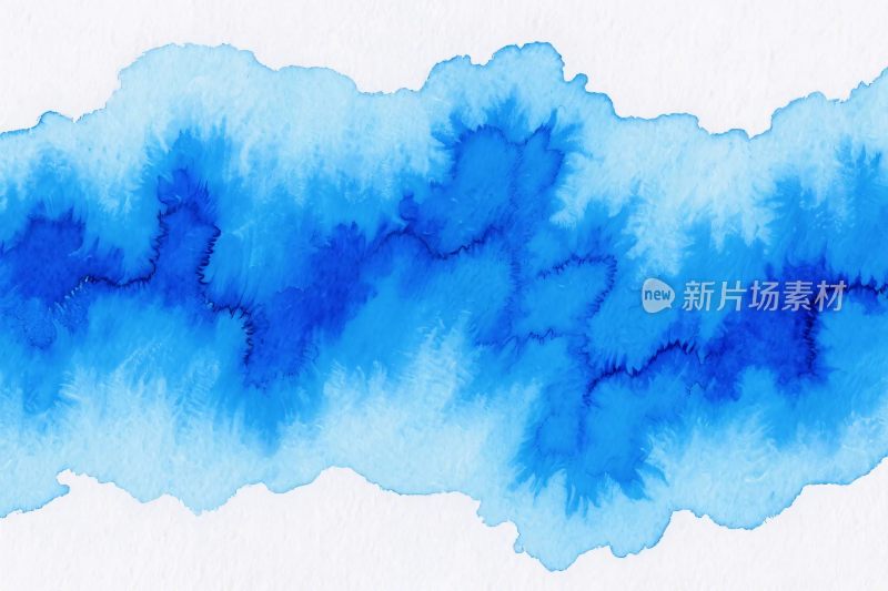 蓝色水彩纹理背景