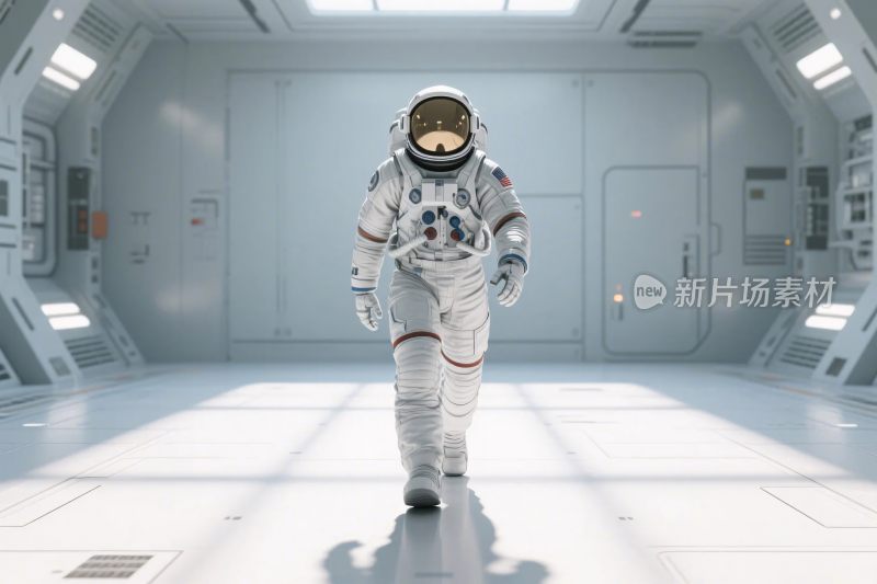 宇航员太空舱内