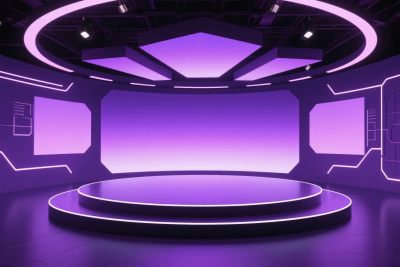 紫色科技舞台背景 紫色科技舞台背景