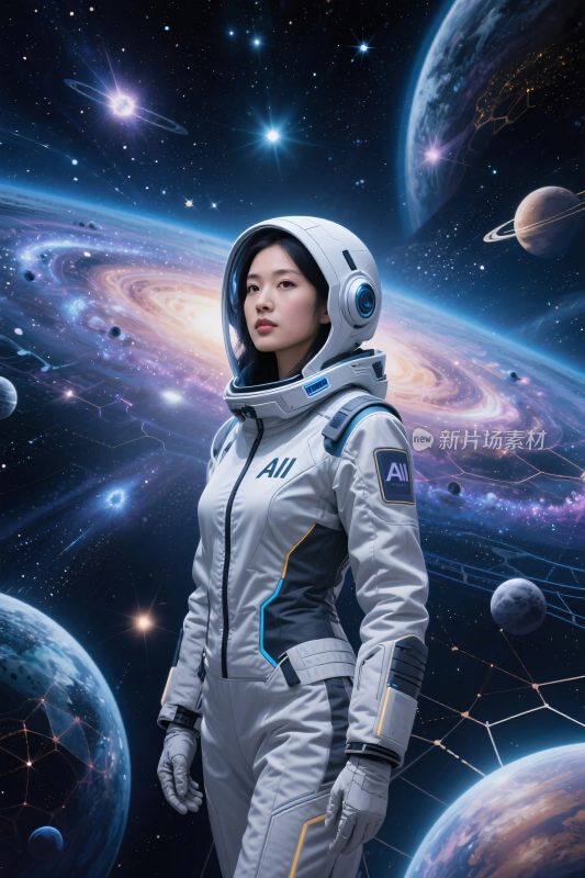 宇航员太空场景