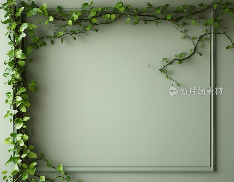 绿植墙装饰背景