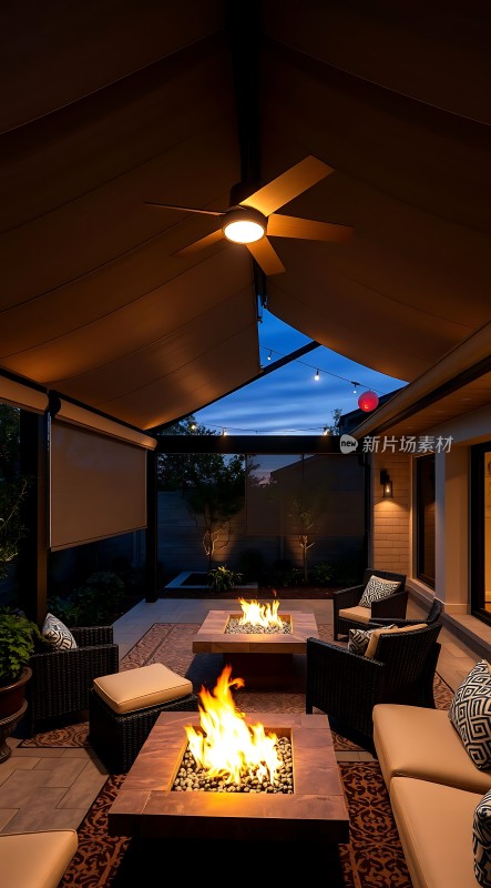 户外火坑休闲区