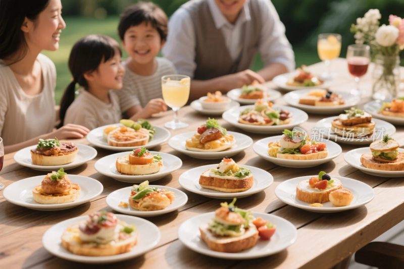 家庭户外美食聚会