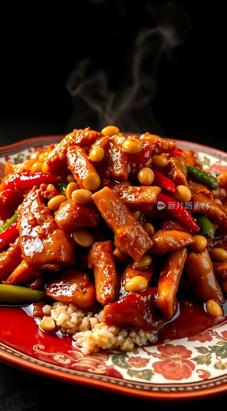 香辣豆干盖浇饭