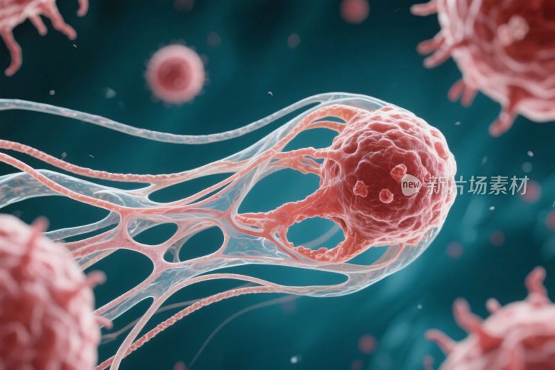 细胞微生物微观图