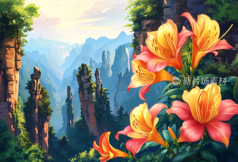 张家界山谷仙境