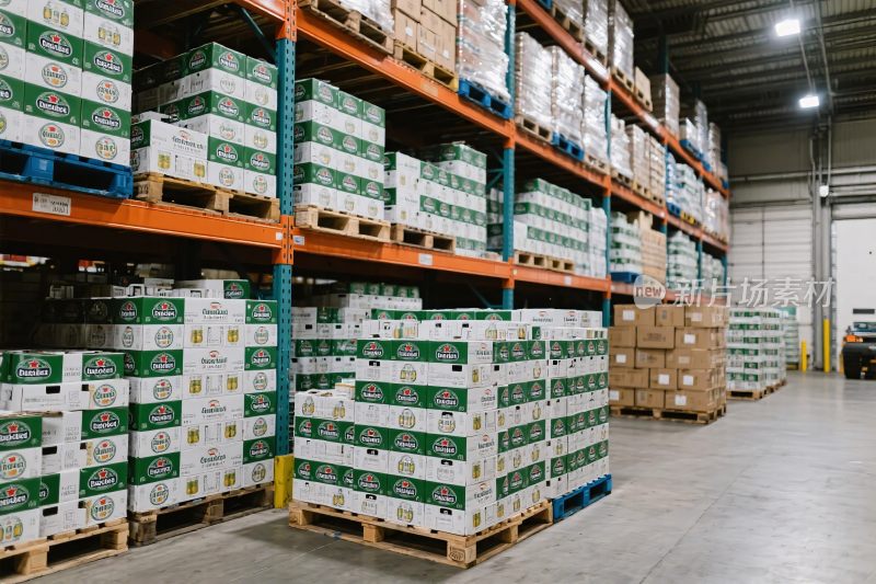 仓库货架货物场景