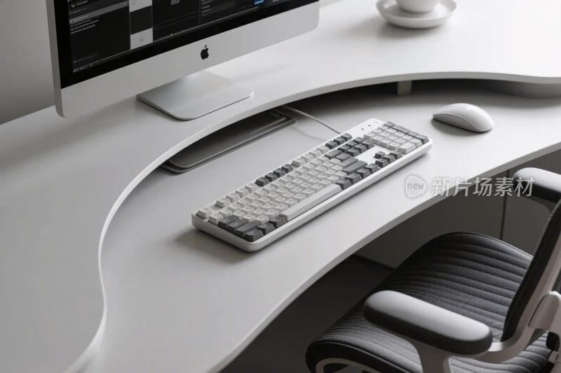 现代办公桌面布置