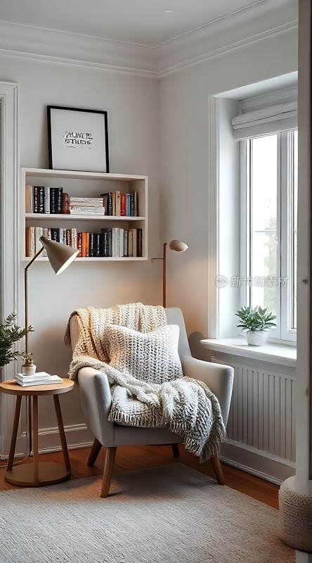 温馨角落舒适阅读时光