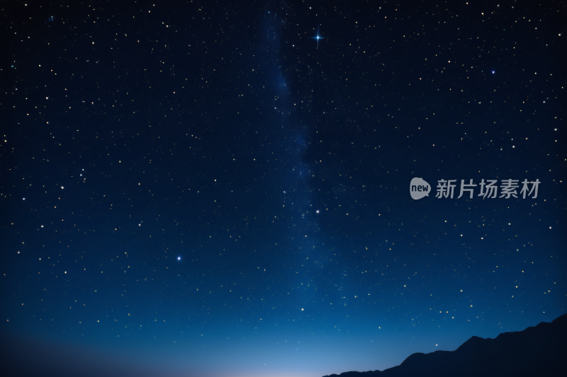 星空有几颗星星和几朵云高清背景纹理图片