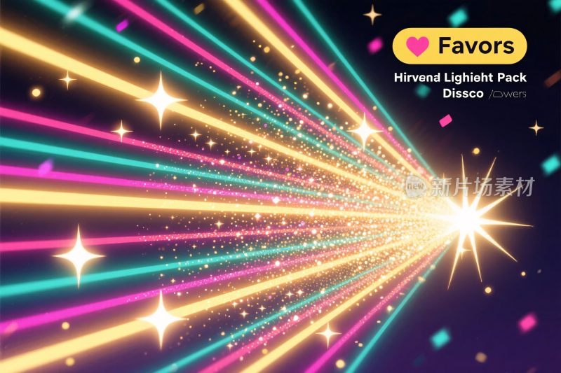 炫彩光轨粒子背景