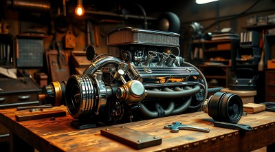 机械之美经典发动机与工具的结合