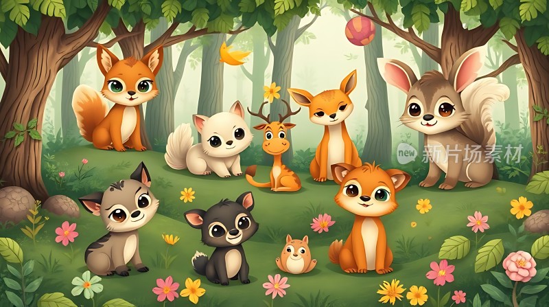 森林里的可爱小动物们