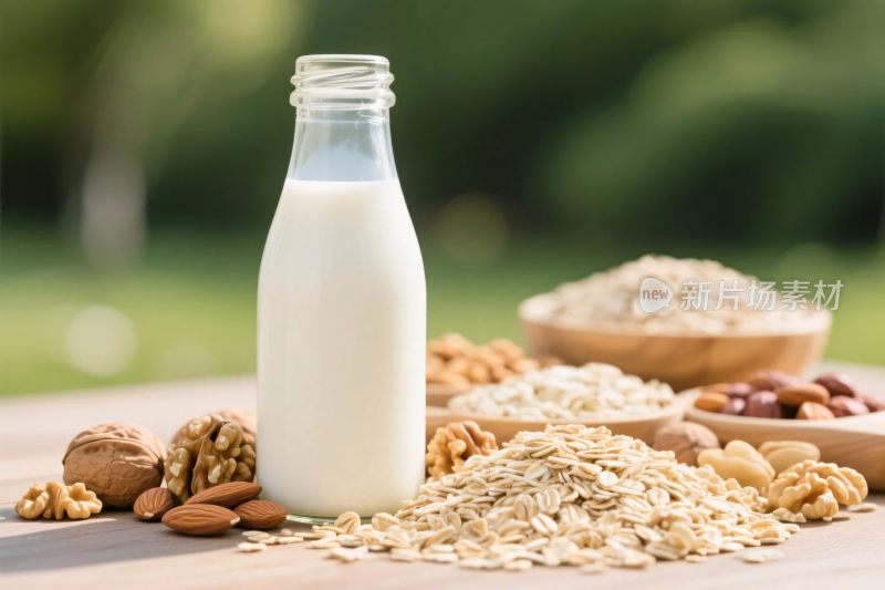 健康食材与饮品展示