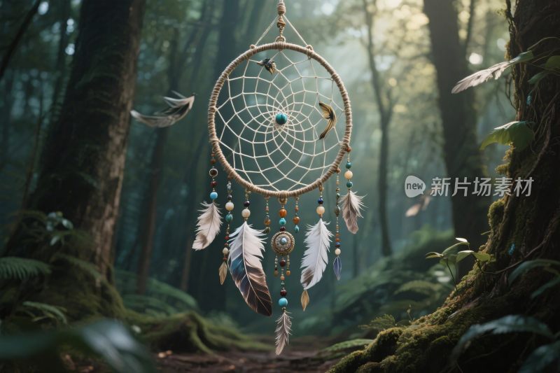 捕梦网森林风情图