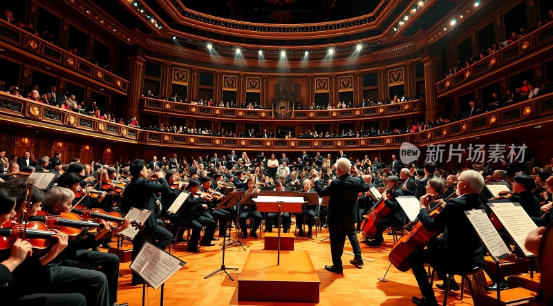 交响乐团演奏现场
