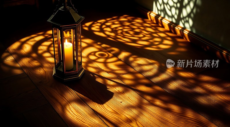 阳光下的蜡烛光影世界