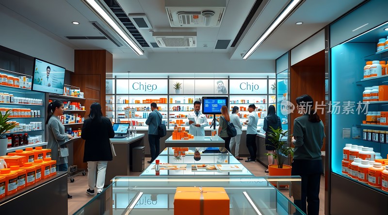 现代药店温馨购物环境