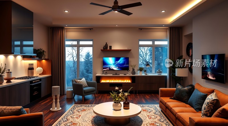 现代家居温馨舒适的生活空间