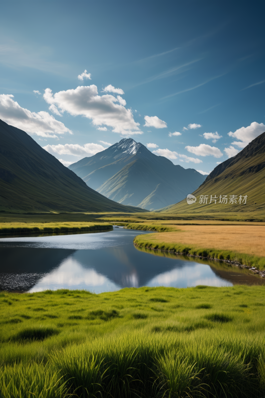 平静的水面高清风景摄影图片