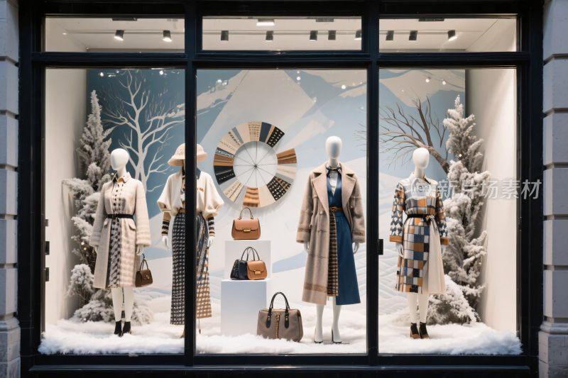服装店橱窗时尚陈列