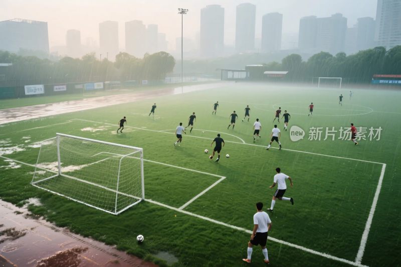 足球比赛场景