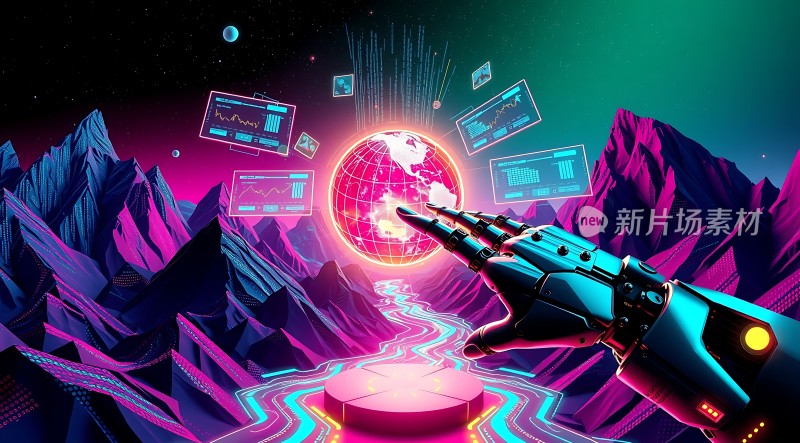 科技之手掌控未来世界